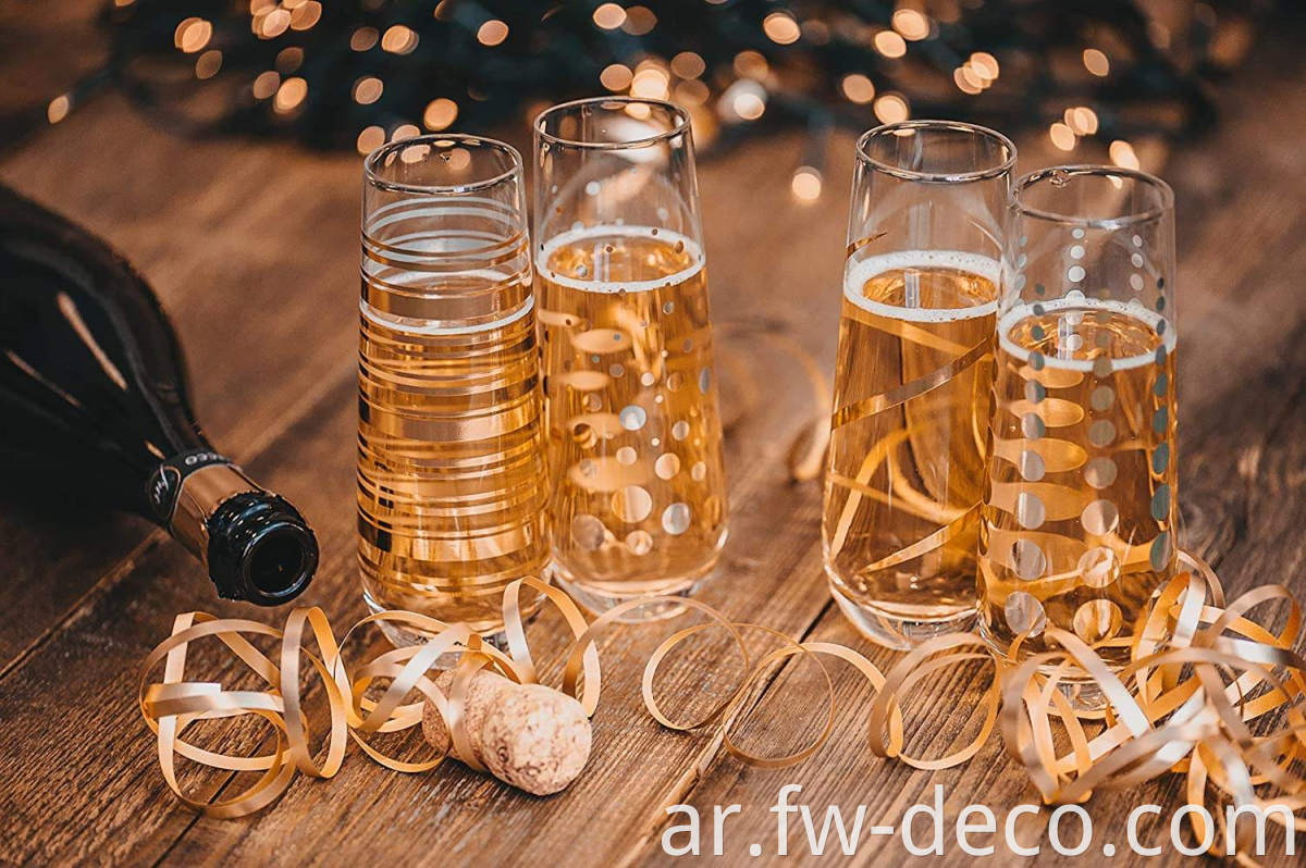 custom Stemless Champagne glasses